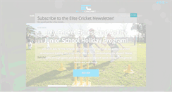 Desktop Screenshot of elitecricket.com.au
